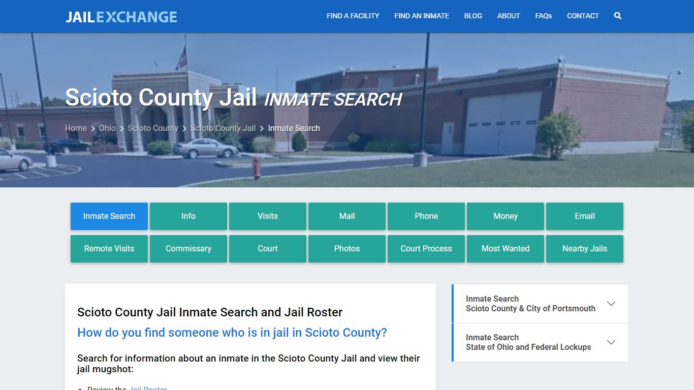 Inmate Search: Roster & Mugshots - Scioto County Jail, OH
